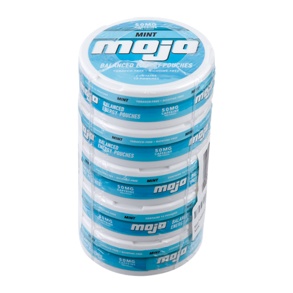 5 pack of Mint Mojo Balanced Energy Pouches