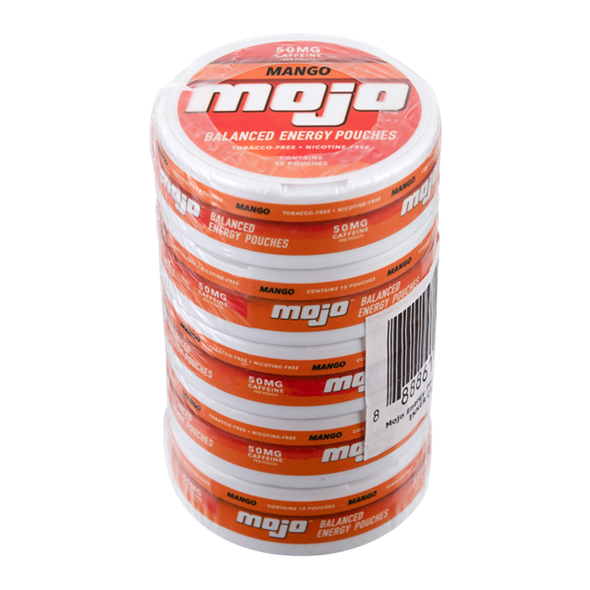 5 pack of Mango Mojo Balanced Energy Pouches