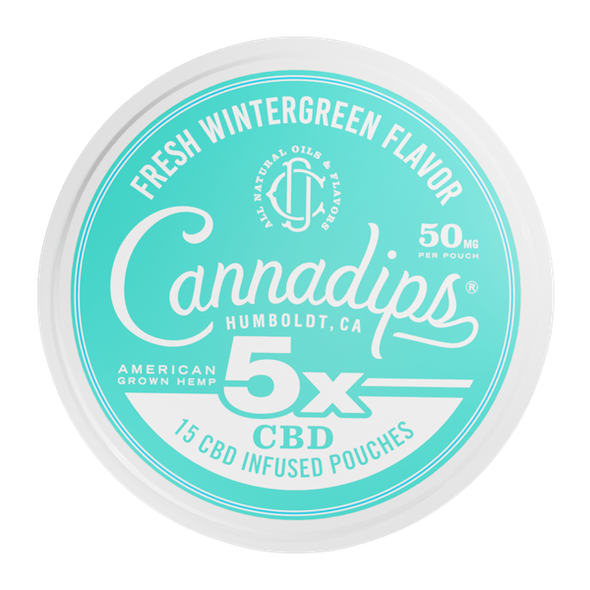 Cannadips Fresh Wintergreen CBD pouches