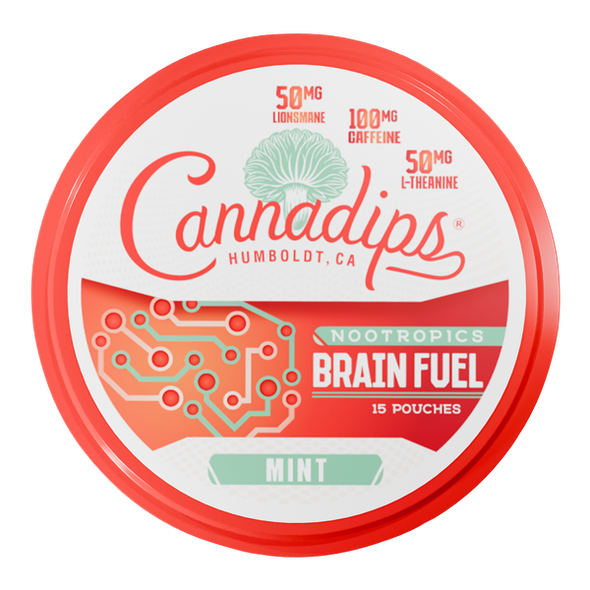 Mint CANNADIPS Brain Fuel Pouches