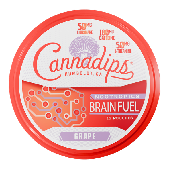 Grape CANNADIPS Brain Fuel Pouches