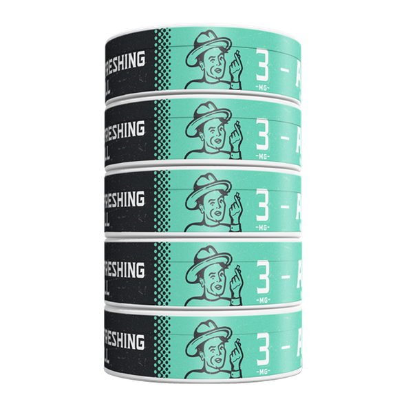5 pack of 3mg Refreshing Chill ALP Pouches