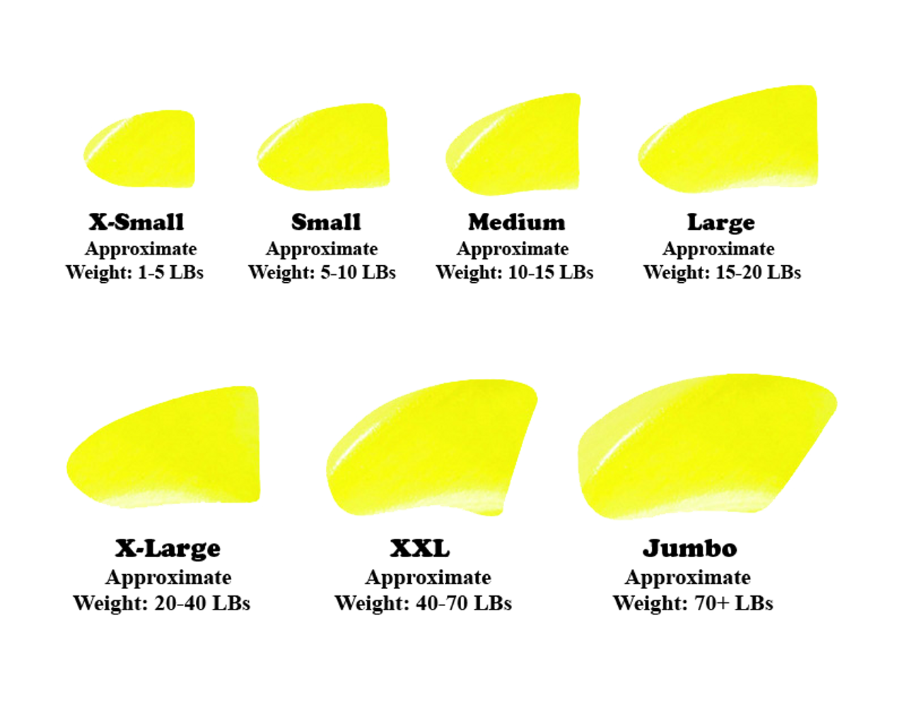 Fluorescent Yellow - Dog 60 Pack