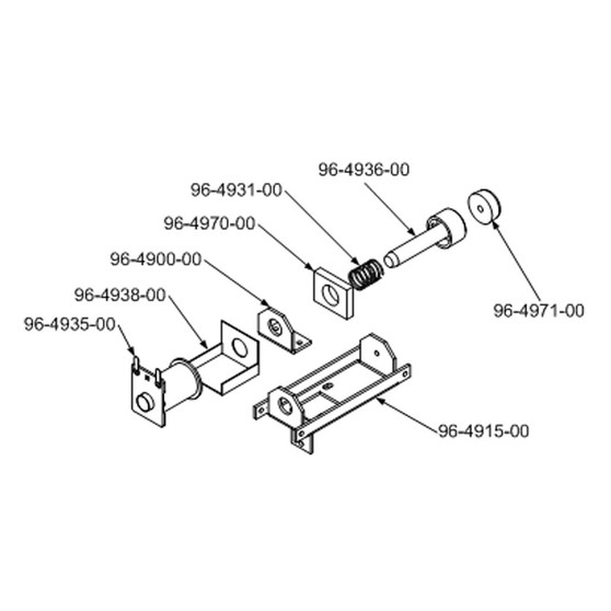 Coil Mounting Bracket, Gun Solenoid Assembly (96-4915-00)