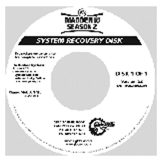 System Recovery Disk, MADDEN, SEASON II (050-0094-01)