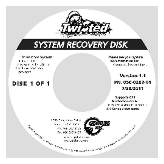 System Recovery Disk, Twisted – Nitro Stunt Racing, Version 1.1 (050-0203-01)