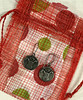 Dog head earrings.  Lead free pewter earrings.  Handmade in the USA.  Comes packaged in a cute red natural fiber gift bag.  