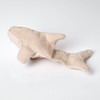 Natural Hemp dog toy.  Handmade in the USA. Orca design with 2 layers of hemp canvas. 