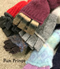 Each wool jingle snake has fun wool fringe to add interest for your kitty.  Catnip Free wool cat kickers in a variety of colors.  Washable and plastic free.  