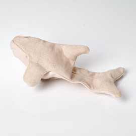 Dogs Love Our Large Hemp Orca! - Natural Hemp Dog Toy - Fun to carry and flip - Two layers of sturdy hemp canvas - Plastic & Dye Free