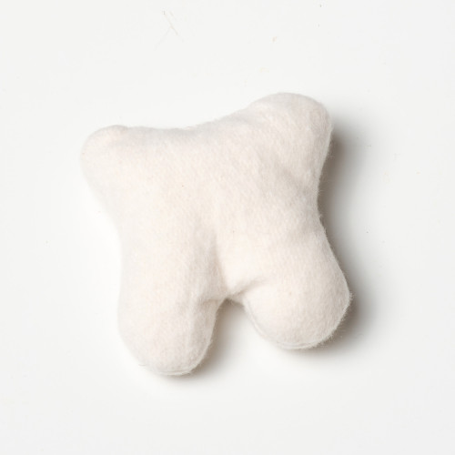 Organic Cotton "Tooth" Cat Toy - Catnip Free Cat Toy - Small Cat Toy - Perfect to juggle and toss! - Washable Plastic Free Kitten Toy