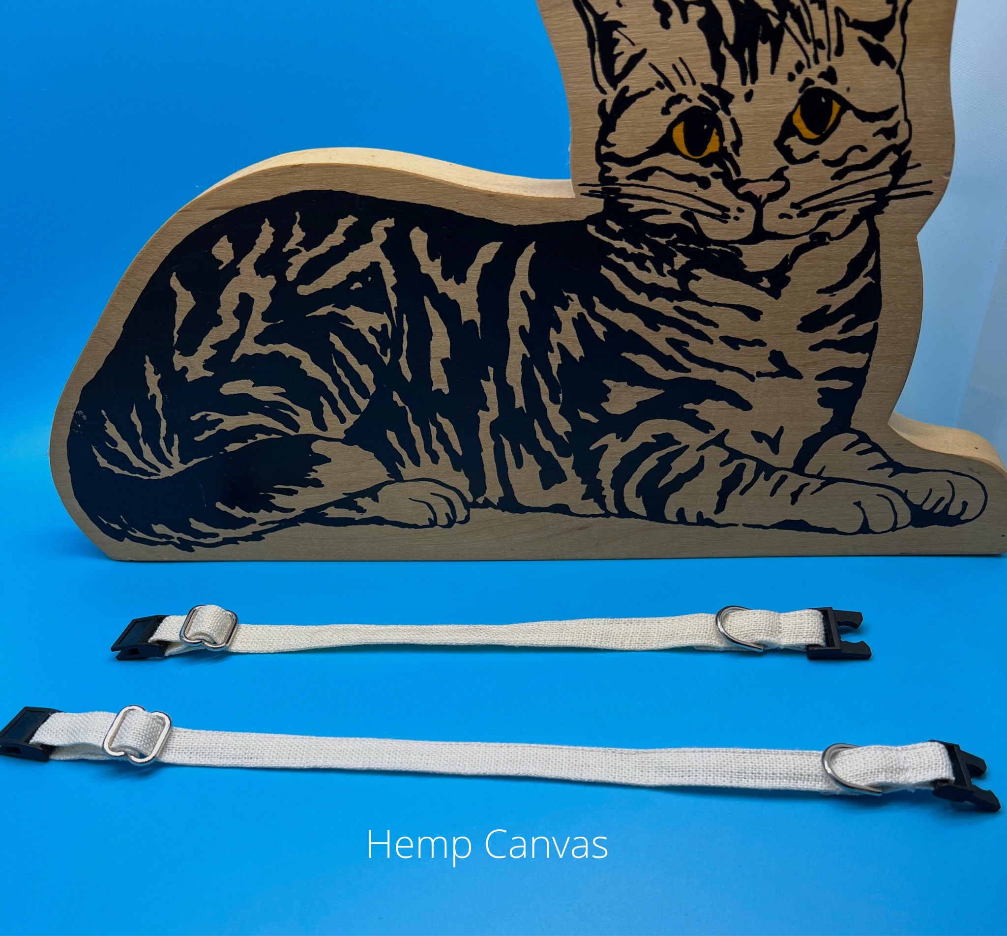 Hemp Cat Collar with Breakaway Buckle Natural Hypoallergenic Cat