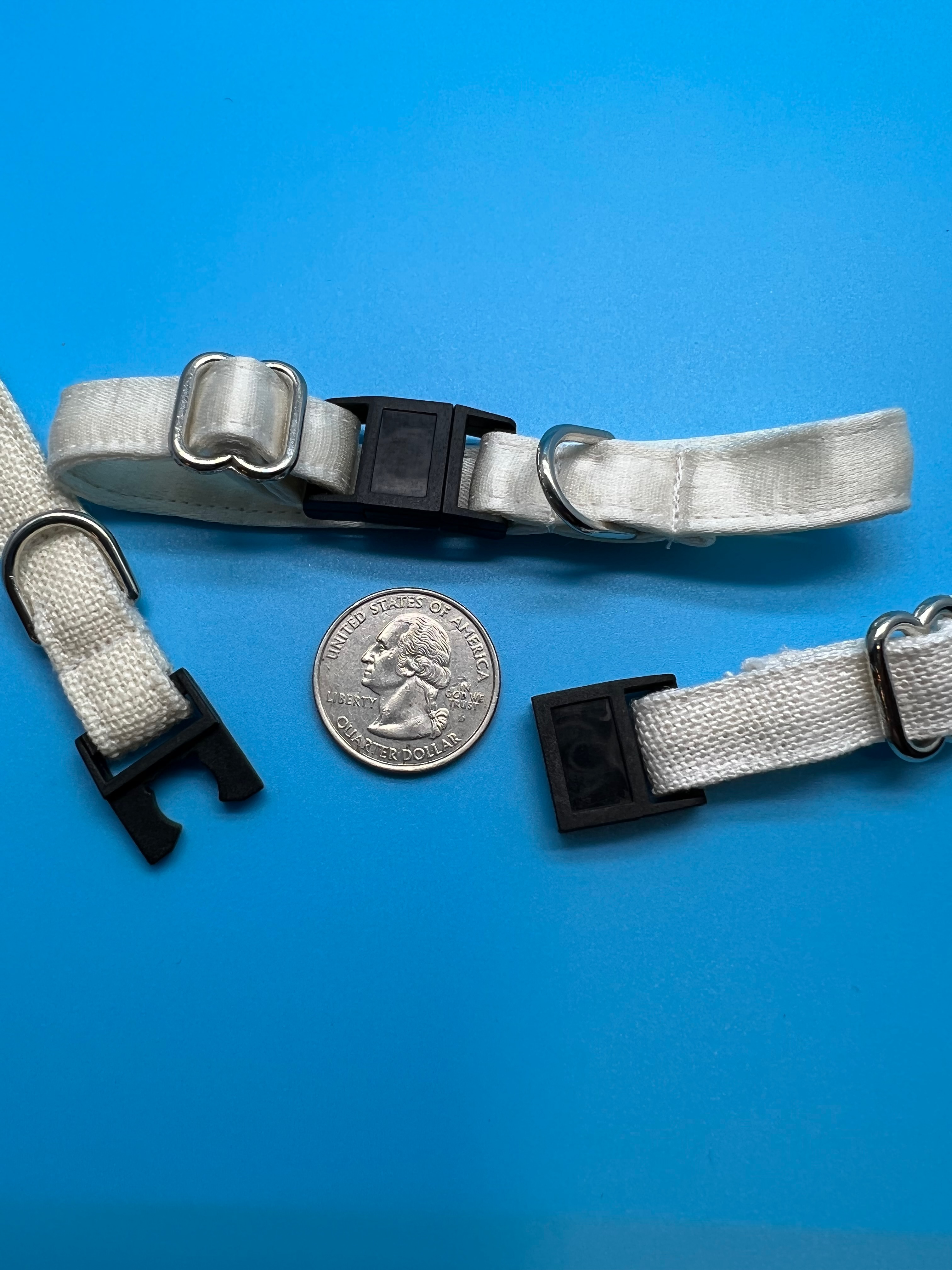 Hemp Cat Collar with Breakaway Buckle Natural Hypoallergenic Cat