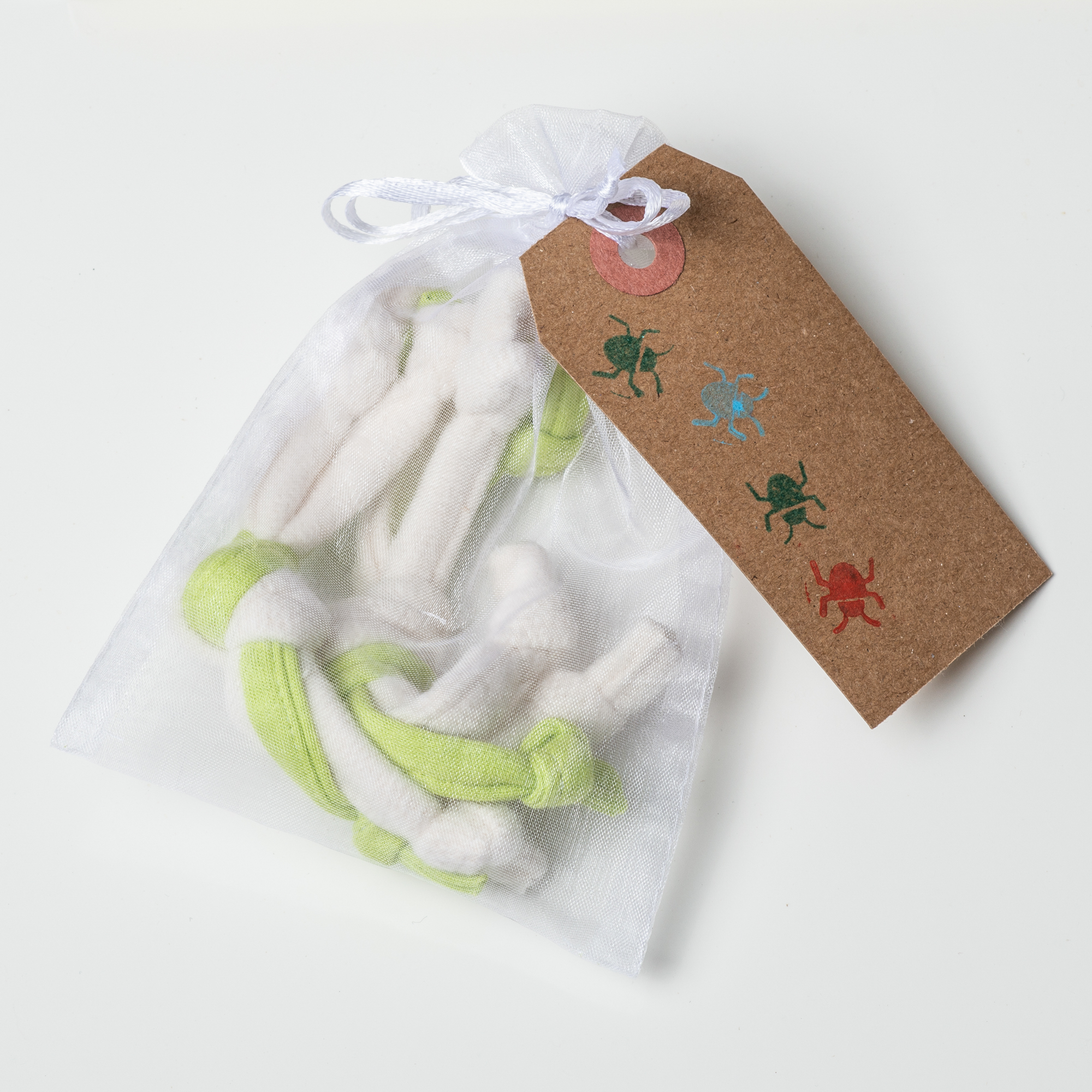 Small Organic Cotton Chase Toy Catnip Free Cat Toys Our "BUG" is
