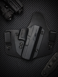 IWB holster Kydex/Leather Hybrid Holster with adjustable retention