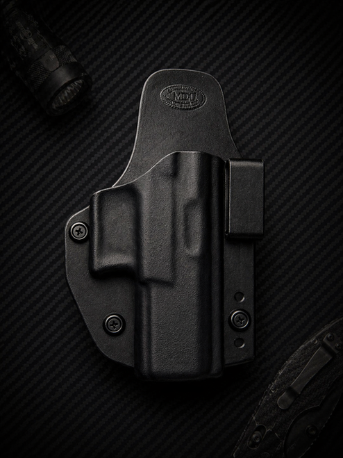 Bersa AIWB Kydex/Leather Hybrid Holster small print with adjustable retention