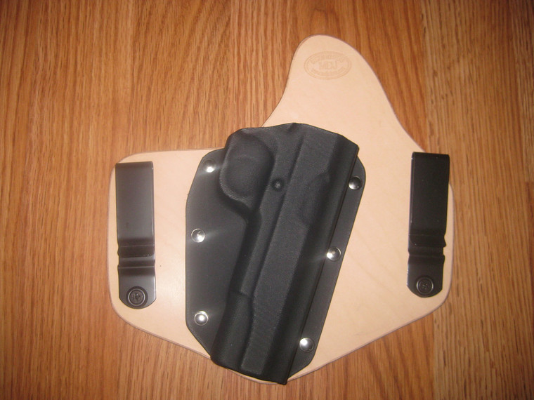 Colt IWB standard hybrid leather\Kydex Holster (fixed retention)