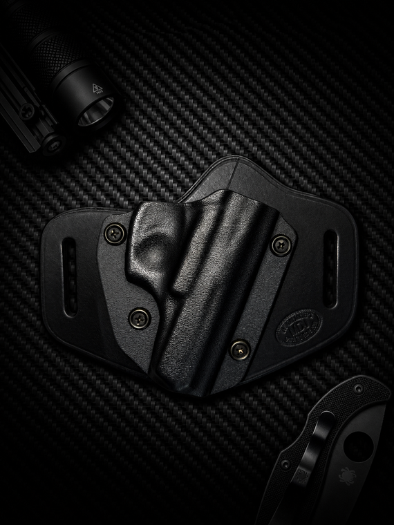 Bersa OWB Kydex/Leather Hybrid Holster with adjustable retention