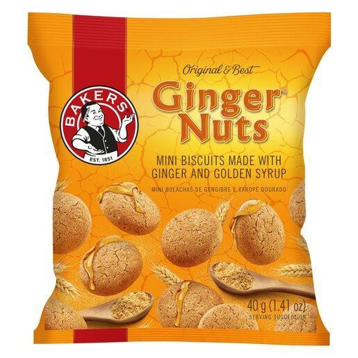 Bakers Ginger Nuts Mini 40g