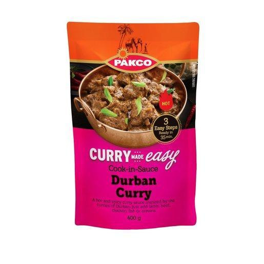 Pakco Durban Curry Hot & Spicy Sauce 400g