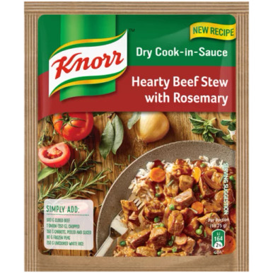 Knorr Hearty Beef Stew With Rosemary Dry Cook-In-Sauce 47g