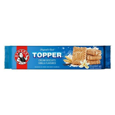 Bakers Topper Cream Biscuits Vanilla 125g