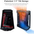 ASUS GR101 ROG Z11 CASE/BLK Mini-ITX/DTX Gaming Case,Compatible with ATX Power Supply,Type-A and ARGB Control Button