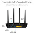 ASUS AX1800 WiFi 6 Router Dual Band Gigabit Wireless Router, Lifetime Internet Security, Parental Control, MU-MIMO RT-AX55