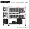 AAAwave 12GPU Open Frame Mining Rig Frame Chassis (White) with 8 packs of  P12 PWM 120 mm Fans (White)