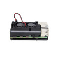 Raspberry Pi ODS675 Aluminum Alloy Case with Dual Fan For Raspberry Pi 4 B Black