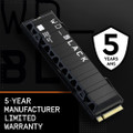 WD BLACK 1TB SN850 NVMe Internal Gaming SSD Solid State Drive with Heatsink ,Gen4 PCIe,M.2 WDS100T1XHE