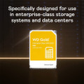WD WD201KRYZ 20TB WD Gold Enterprise Class SATA Internal Hard Drive HDD - 7200 RPM, SATA 6 Gb/s, 512 MB Cache, 3.5"