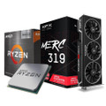 AMD Ryzen 7 5800X3D Processor 8-Core 3.4GHz AM4 Desktop CPU with XFX MERC319 AMD Radeon RX 6800XT CORE Up to 2250 MHz, 16GB GDDR6 Gaming Graphics Card