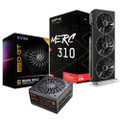 XFX RX 7900 XTX Speedster MERC310 AMD Radeon Black Gaming Graphics Card, 24GB GDDR6, AMD RDNA 3 with EVGA SuperNOVA 850 GT80 Plus Gold 850W, Fully Modular, Power Supply