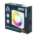 Arctic P12 Pro Reverse A-RGB PWM | 120 mm | 3000 rpm | 4-Pin Case Fan with Cable Splitter (White) ACFAN00325A