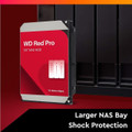 WD 24TB WD Red Pro NAS Internal Hard Drive HDD - 7200 RPM, SATA 6 Gb/s, CMR, 512 MB Cache, 3.5" WD240KFGX