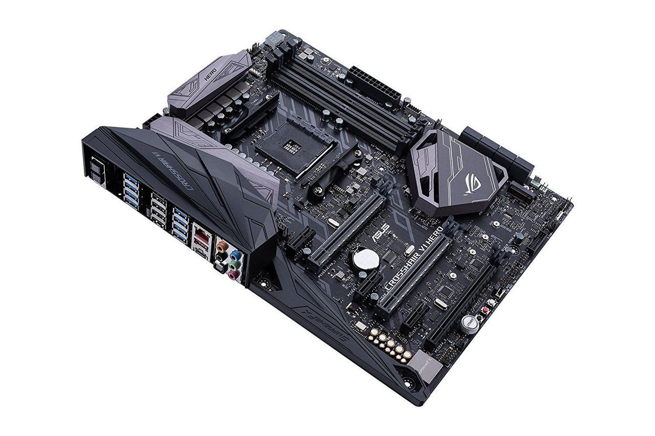 Asus CROSSHAIR VI HERO Socket AM4 CrossFireX and 2-Way SLI A&GbE ATX Motherboard