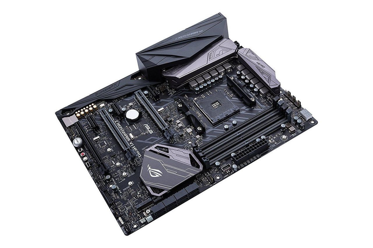Asus CROSSHAIR VI HERO Socket AM4 CrossFireX and 2-Way SLI A&GbE ATX Motherboard