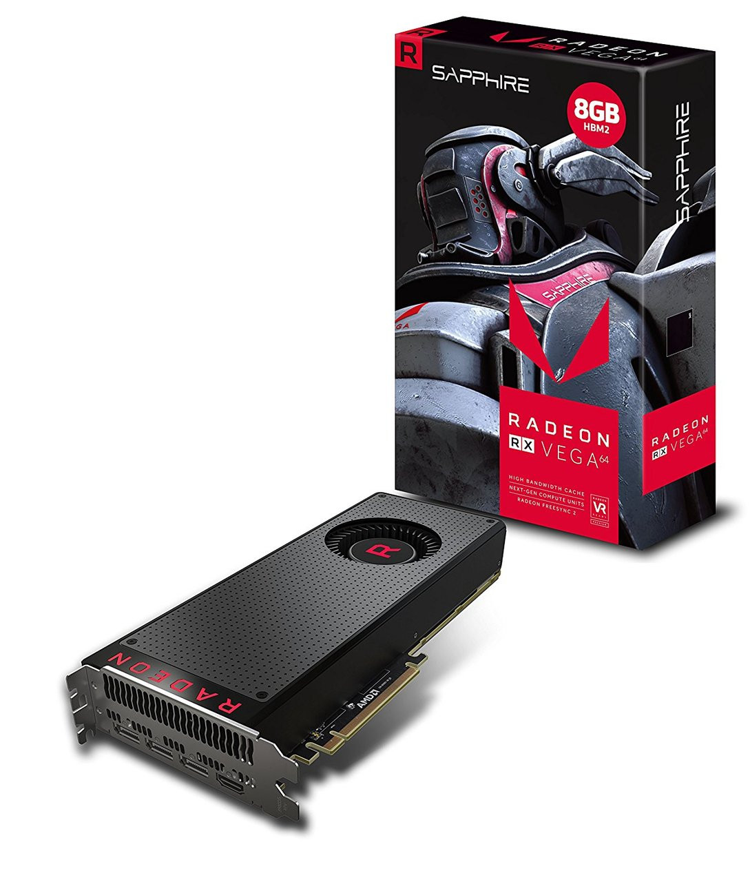 Sapphire 21275-02-20G Radeon RX Vega64 8G HBM2 HDMI/3DisplayPort  PCI-Express Video Card