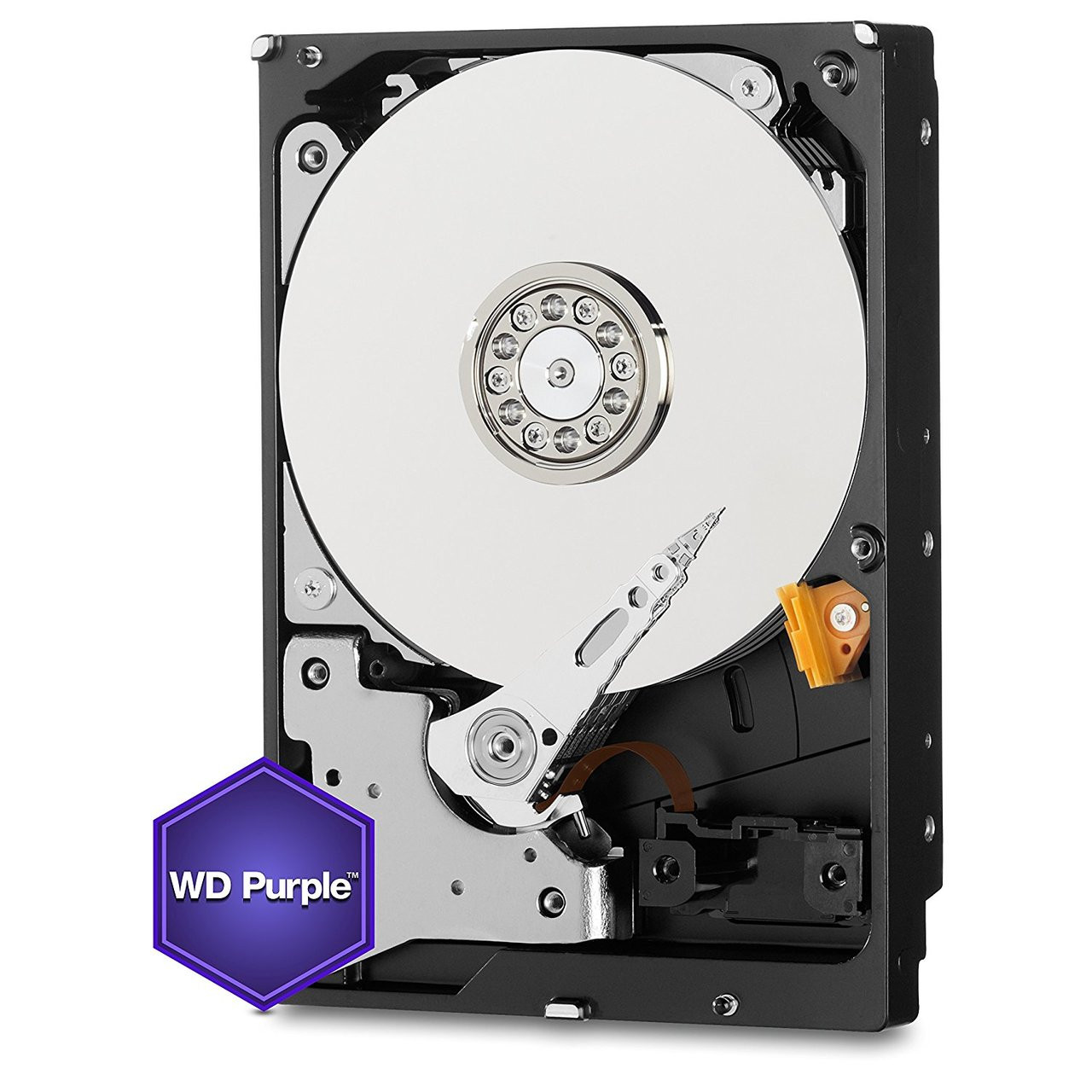 WD Purple 4TB Surveillance Hard Disk Drive - 5400 RPM Class SATA 6Gb/s 64MB Cache 3.5 Inch WD40PURX