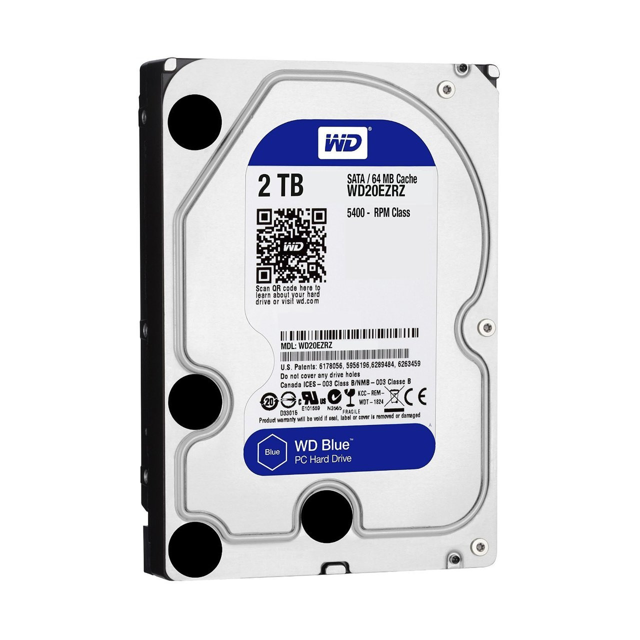 WD WD20EZRZ 2TB Blue 3.5" Internal Hard Disk Drive