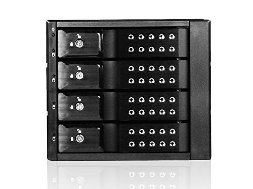 ISTAR BPN-DE340HD-BLACK Trayless 3X 5.25 to 4X 3.5 12Gb/s HDD Hot