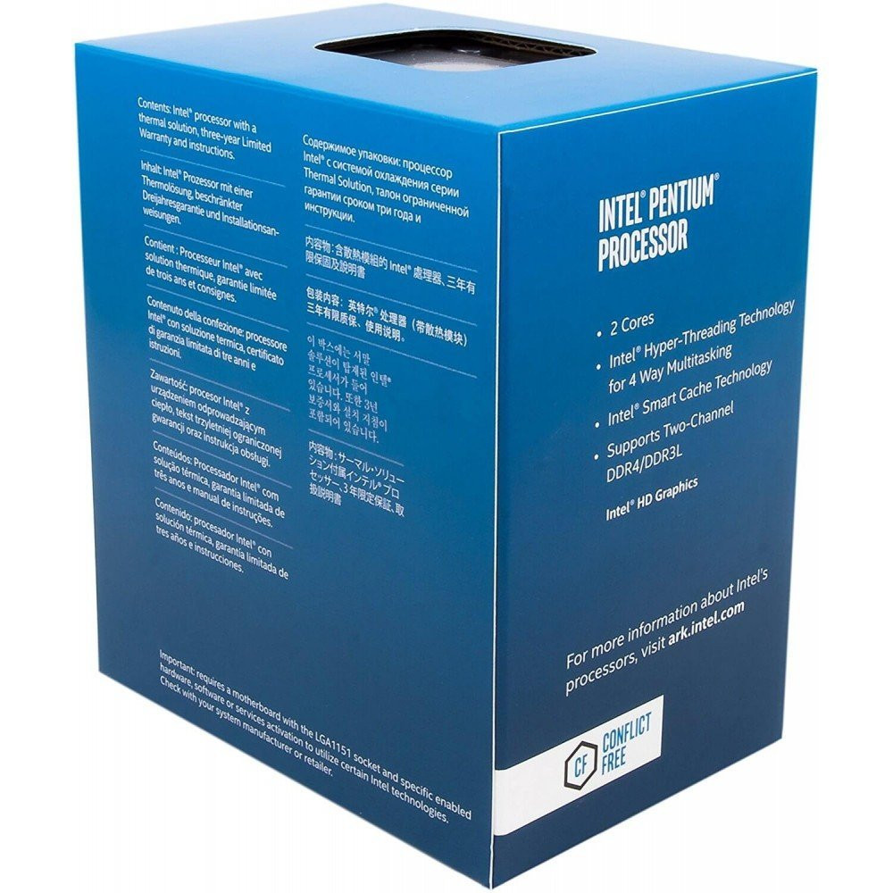 Intel BX80677G4560 Pentium G4560 3.50 GHz Dual-Core LGA 1151 Processor