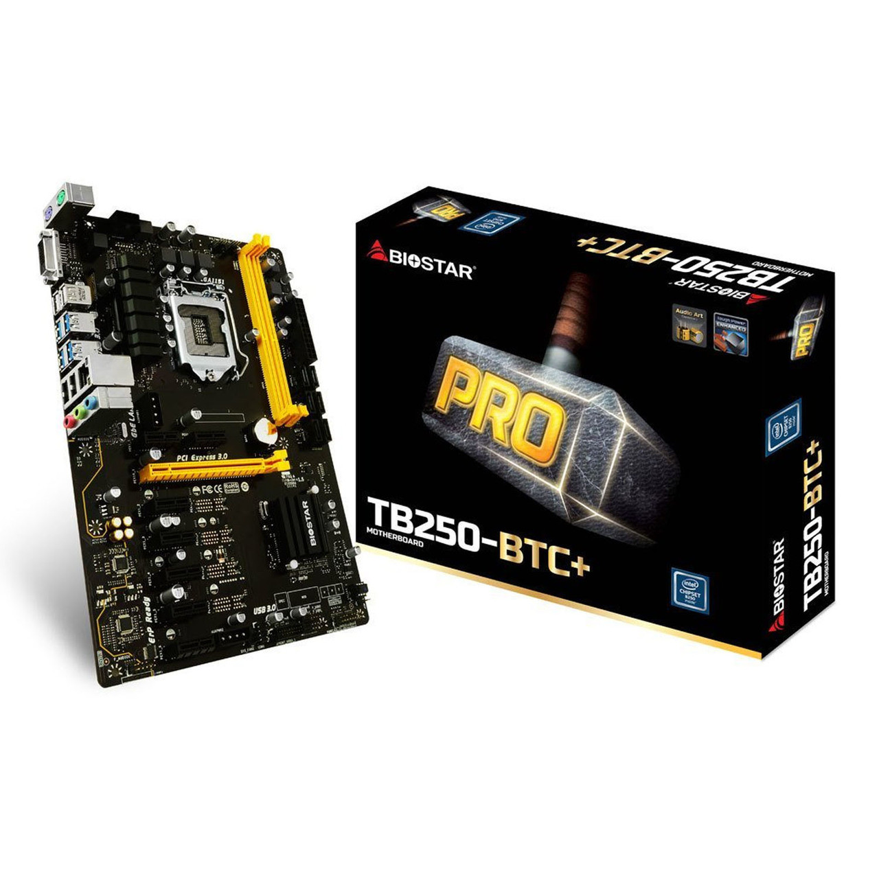 Special bundle - Biostar TB250-BTC+ 8 GPU SUPPORT LGA 1151 Core i7/i5/i3 LGA1151 Intel B250 DDR4 + Intel BX80677G4560 Pentium G4560 Series 3.50 GHz Dual-Core LGA 1151 Processor