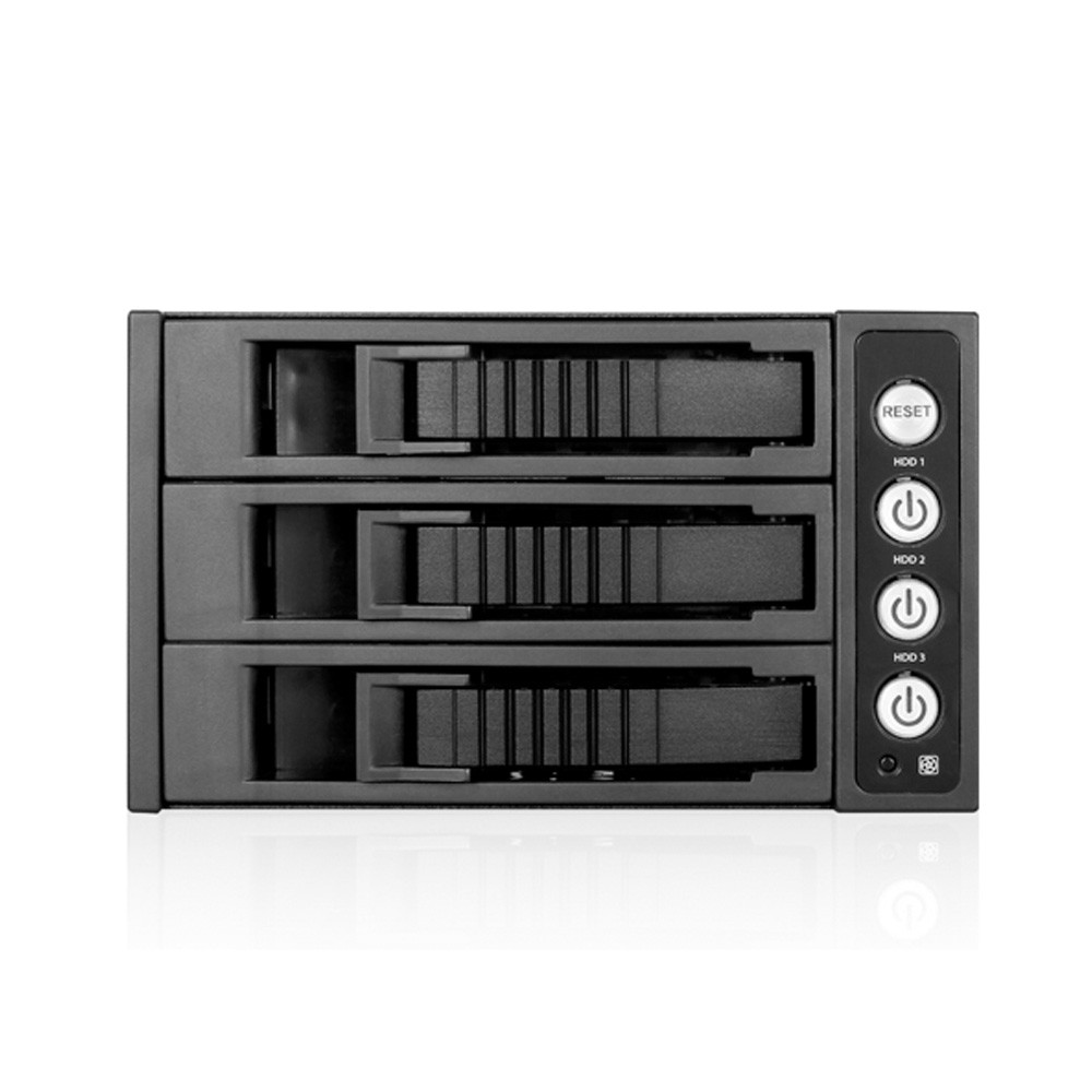 iStarUSA BPU-230SATA-BPL 2x5.25-3x3.5 SATA Trayless Hot-Swap Cage