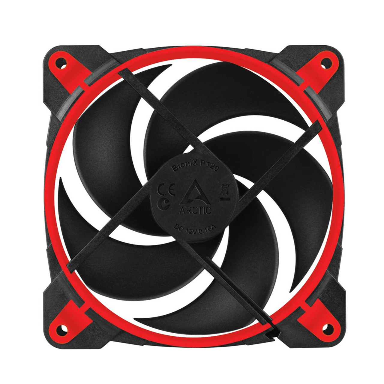 Arctic ACFAN00115A P120 Pressure Optimised 120mm Gaming Fan w/ PWM Red