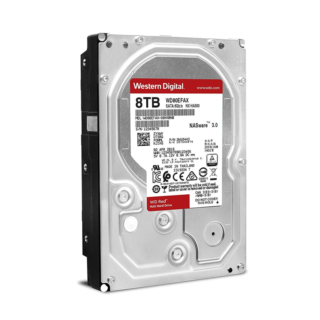 WD WD80EFAX Red 8TB NAS 5400 RPM SATAIII 256 MB Cache 3.5