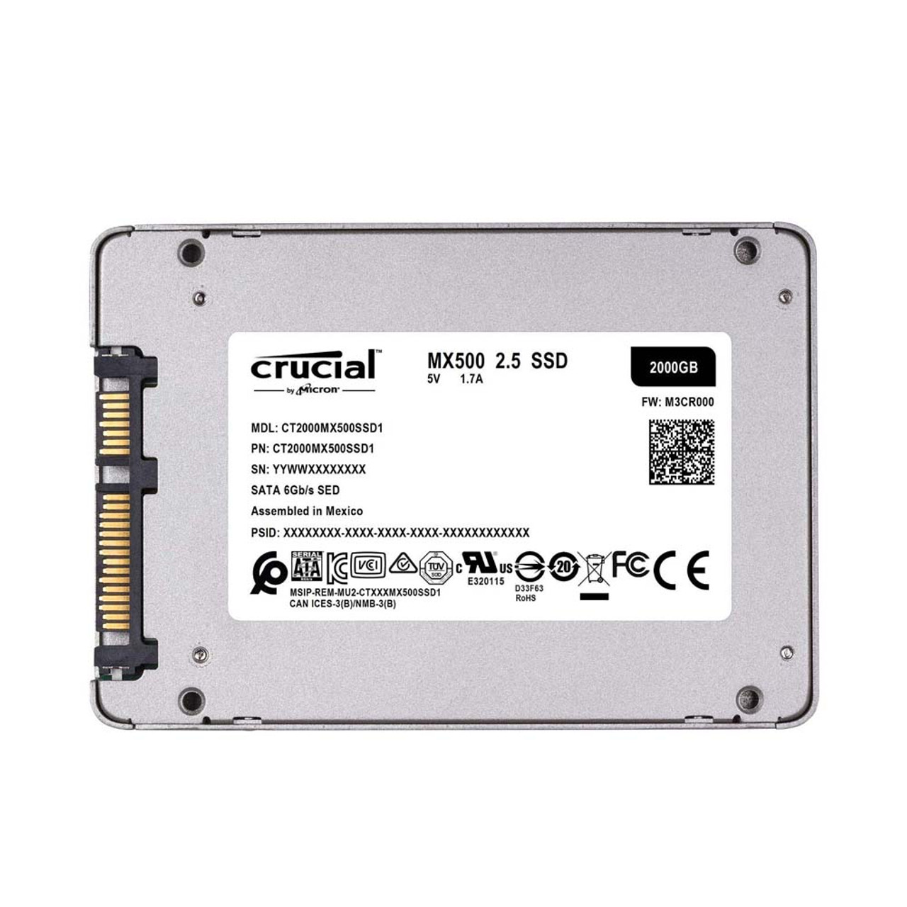 CT2000MX500SSD1JP 2TB Crucial MX500 3D NAND SATA 2.5インチ SSD