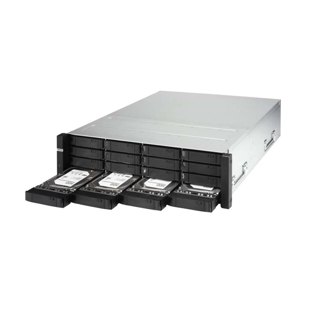 Qnap ES1686dc-2142IT-128G 16-Bay Dual Controller ZFS NAS and iSCSI/ IP-SAN 3U SAS 12G Network Storage