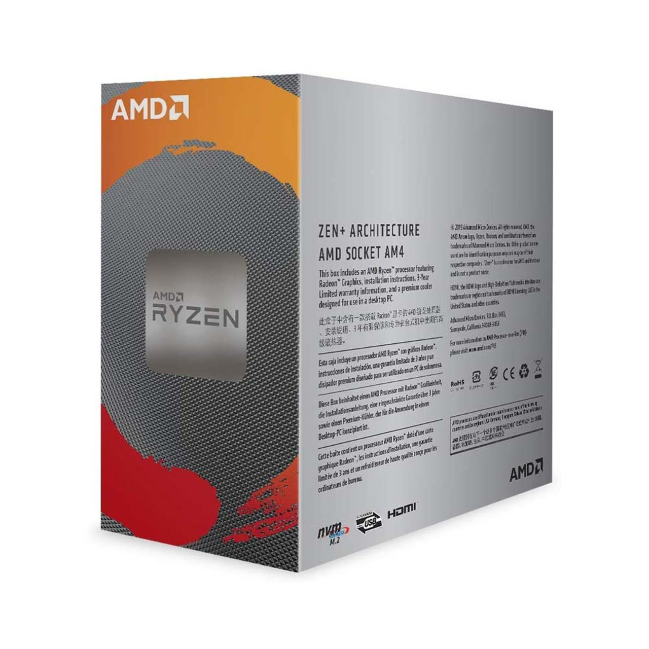 AMD YD3200C5FHBOX Ryzen 3 3200G 4-Core Unlocked Desktop Processor